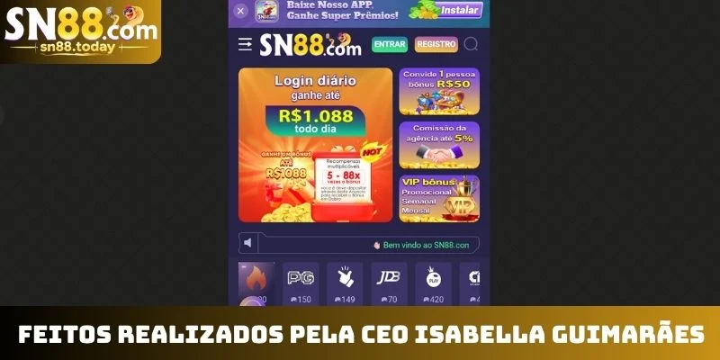 Feitos realizados pela CEO Isabella Guimarães
