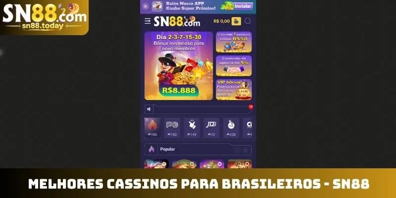 Melhores cassinos para brasileiros - SN88